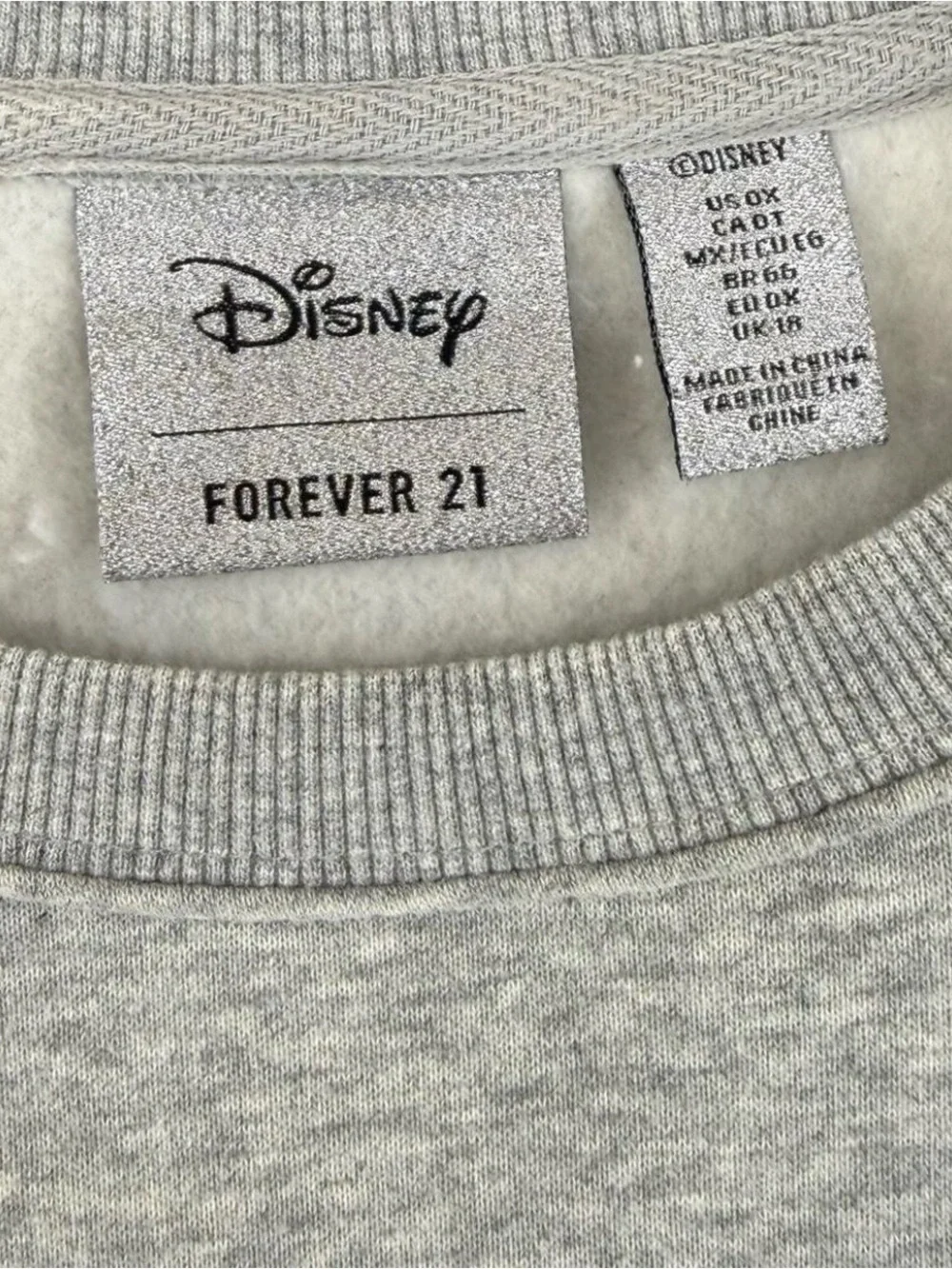 Disney x Forever 21 Mickey Mouse Sequin Pullover Sweatshirt Womens plus Size 0X
